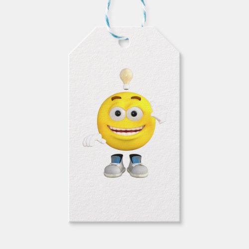 Mr Brainy the Emoji that Loves to Think Gift Tags