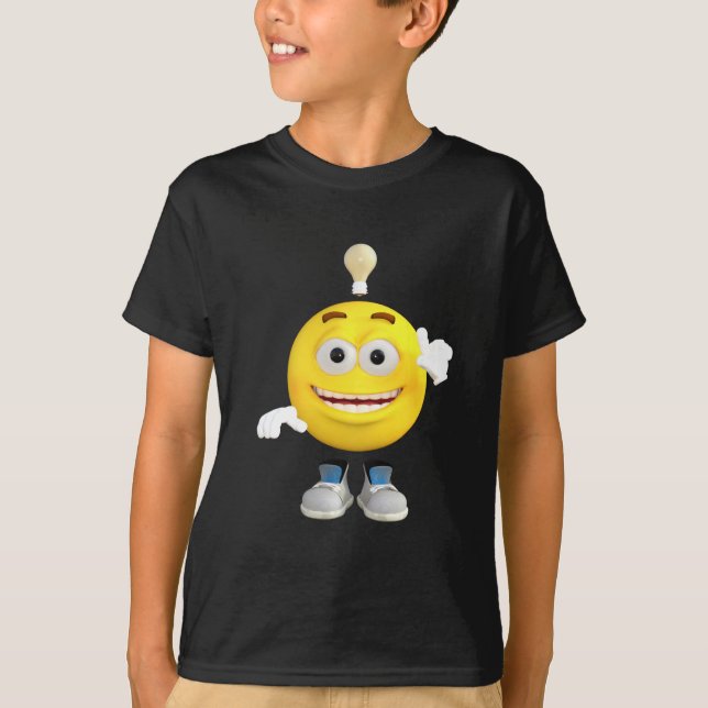 Mr. Brainy the Emoji that Loves to Think T-Shirt (Front)