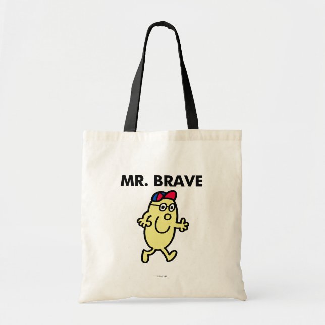 Mr. Brave Waving Hello Tote Bag (Front)