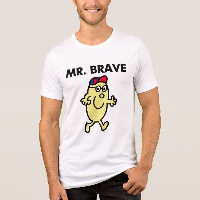 Mr. Brave Waving Hello Tri-Blend Shirt (Front)