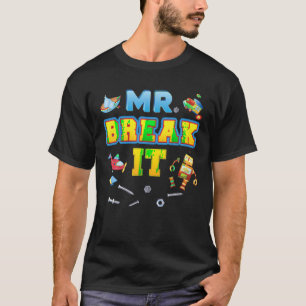 Mr Break It Fix Matching Son Father Day Dad Papa D T-Shirt