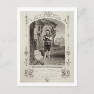 Mr Buckstone as Lancelot Gobbo, Act II Scene 2, in Postcard