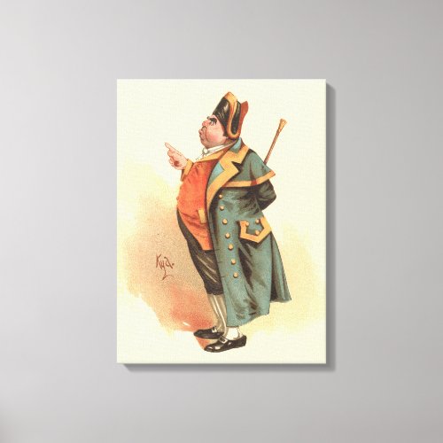 Mr Bumble by Kyd Charles Dickens Oliver Twist Canvas Print
