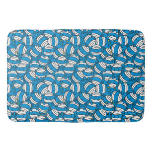 Mr Bump Blue Confusion Pattern Bathroom Mat