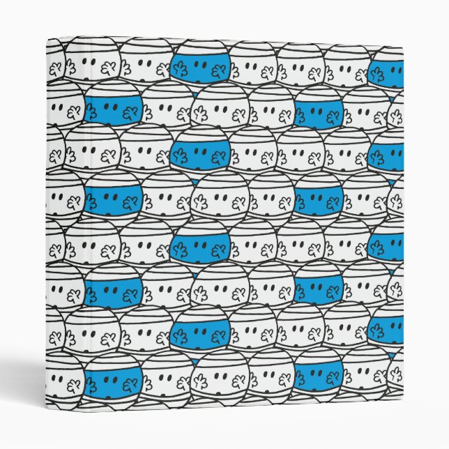 Mr Bump | Blue Pattern Binder (Front/Spine)