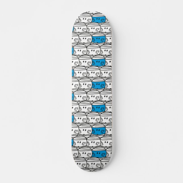 Mr Bump | Blue Pattern Skateboard Deck (Front)