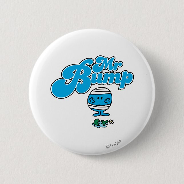 Mr. Bump | Broken Vase Pinback Button (Front)