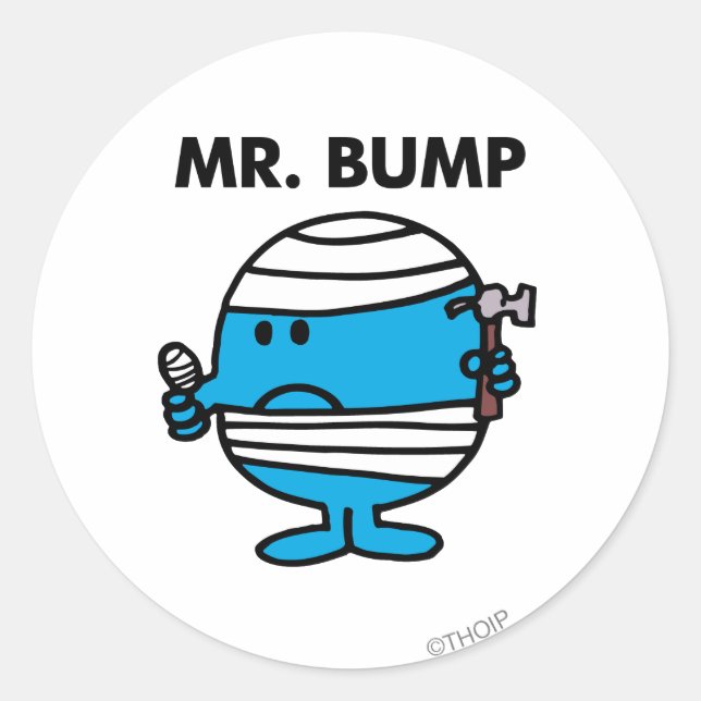 Mr. Bump Classic 2 Round Sticker (Front)