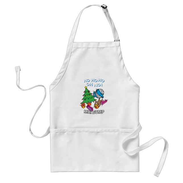 Mr. Bump Decorating A Christmas Tree Adult Apron (Front)