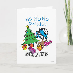 Mr. Bump Decorating A Christmas Tree Holiday Card