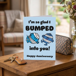 Mr Bump & Little Miss Whoops Happy Anniversary Card