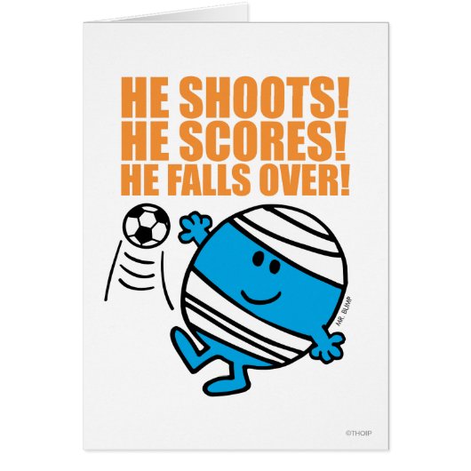 Mr. Bump Playing Soccer Cards (Front)