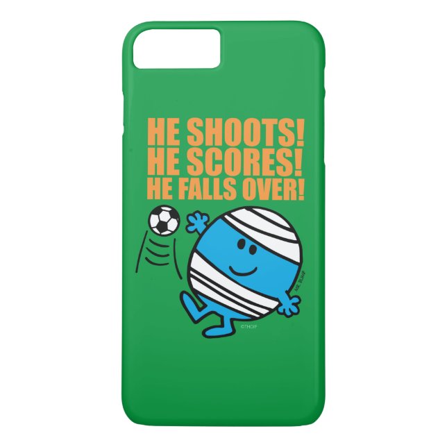 Mr. Bump Playing Soccer Case-Mate iPhone Case (Back)