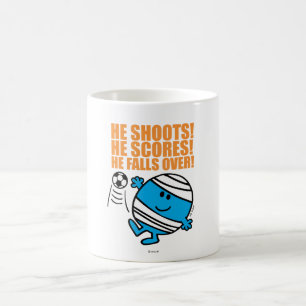 Mr. Bump Playing Soccer Coffee Mug