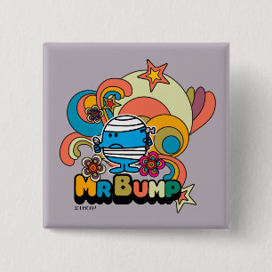 Mr. Bump   Psychedelic Thumb Injury Pinback Button