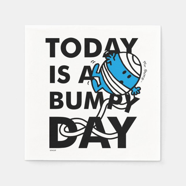 Mr. Bump | Today is a Bumpy Day Paper Napkins (Front)
