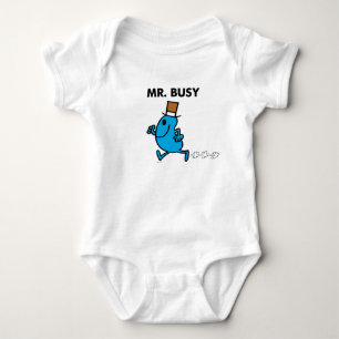 Mr. Busy Running Quickly Baby Bodysuit