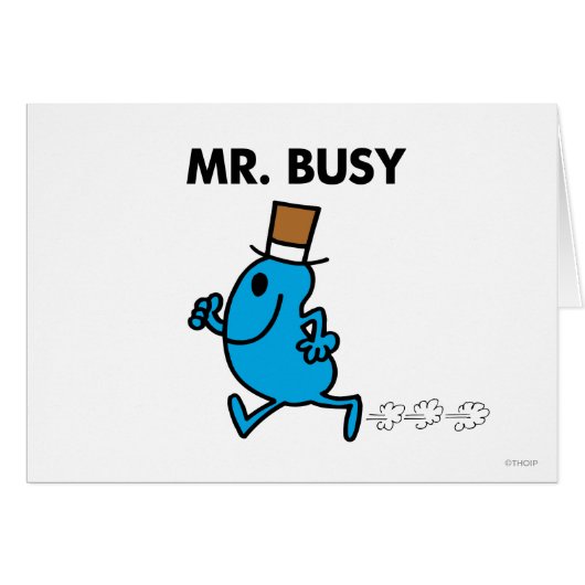 Mr. Busy Running Quickly Cards (Front Horizontal)