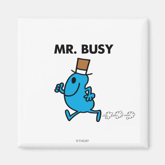 Mr. Busy Running Quickly Magnet (Front)