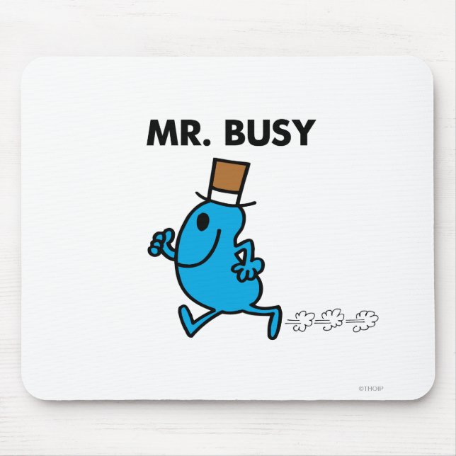 Mr. Busy Running Quickly Mouse Pad (Front)