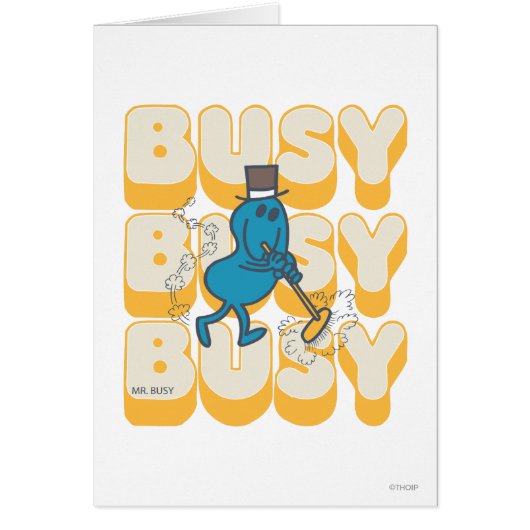 Mr. Busy Sweeping Quickly Cards (Front)