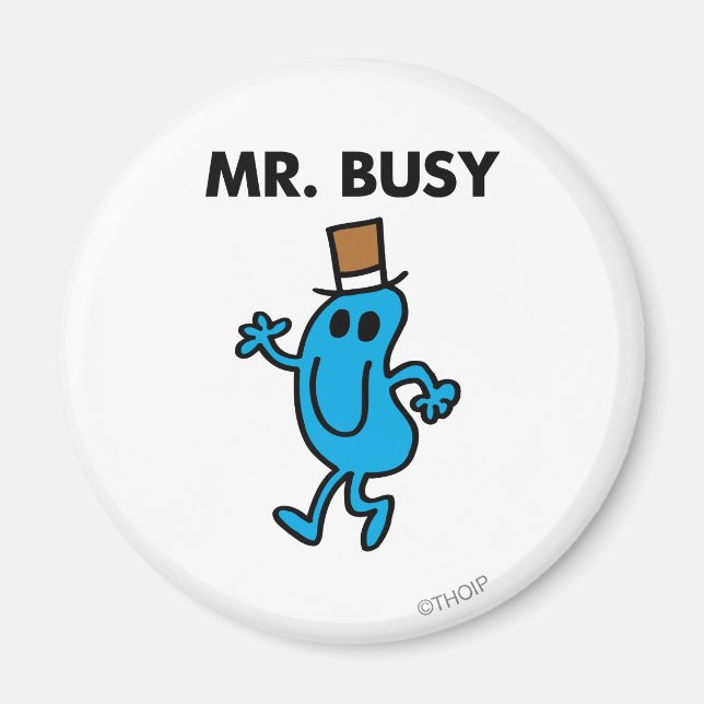 Mr. Busy Waving Hello Magnet (Front)