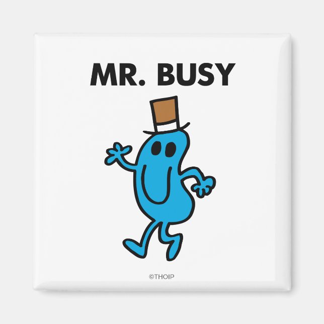Mr. Busy Waving Hello Magnet (Front)