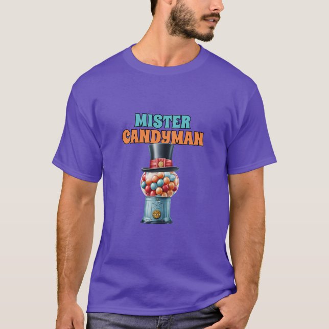 Mr Candyman Retro Vintage Aesthetic T-Shirt (Front)