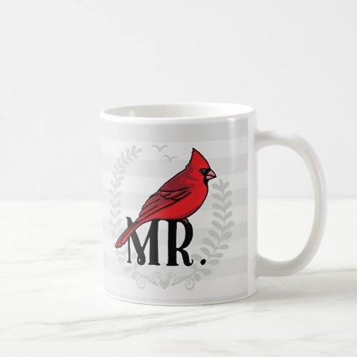 Mr Cardinal Mr and Mrs His and Hers Coffee Mug