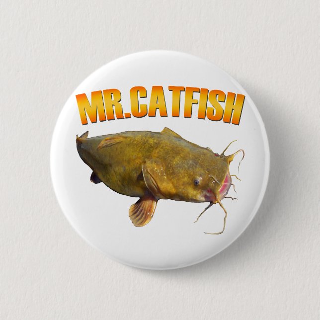 Mr Catfish fishing Button (Front)