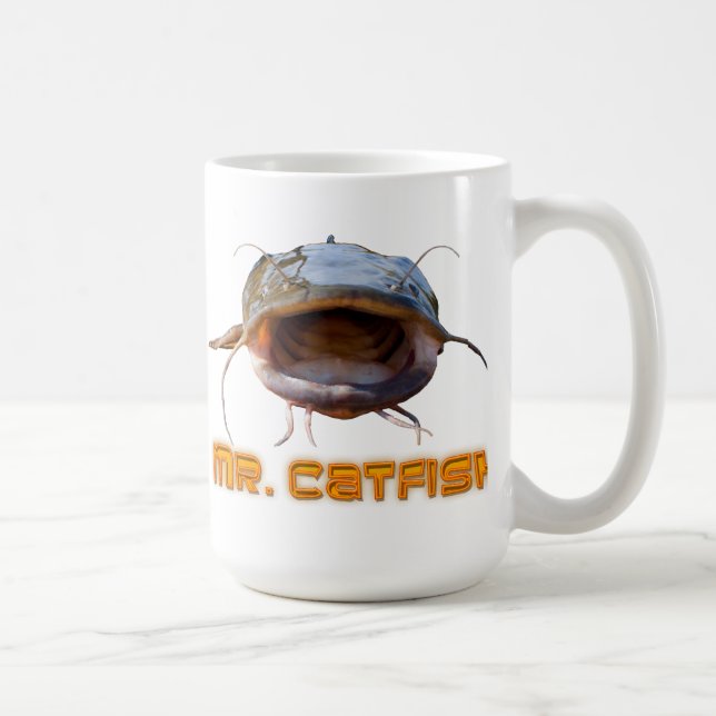 Mr Catfish fishing Coffee Mug (Right)