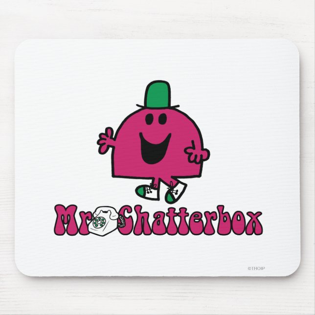 Mr. Chatterbox Logo & Telephone Mouse Pad (Front)
