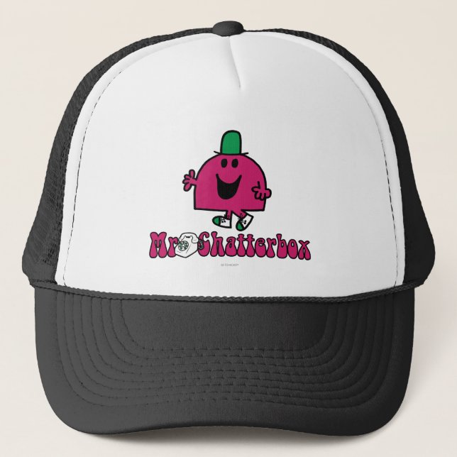 Mr. Chatterbox Logo & Telephone Trucker Hat (Front)