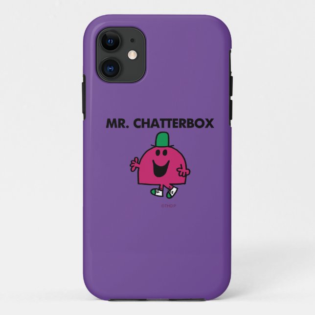 Mr. Chatterbox Waving Hello Case-Mate iPhone Case (Back)