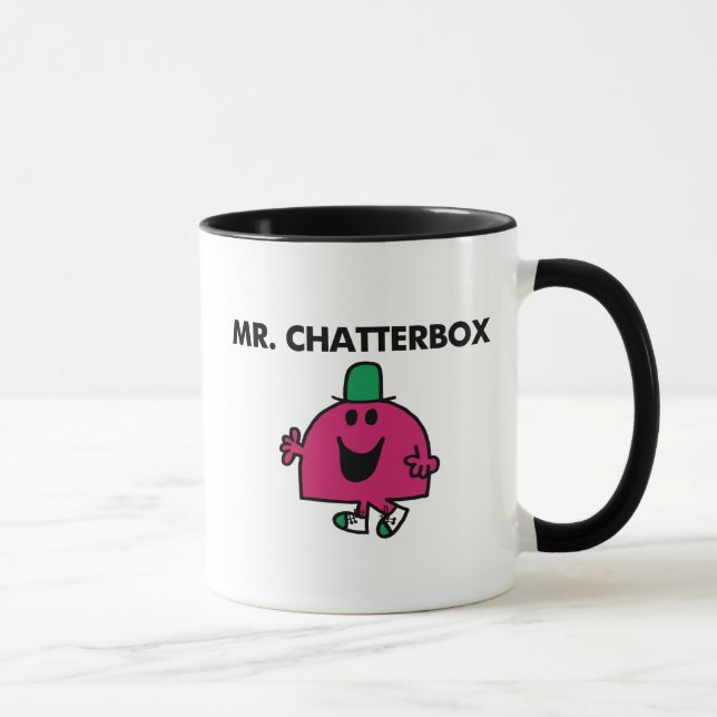 Mr. Chatterbox Waving Hello Mug (Right)