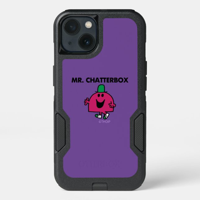 Mr. Chatterbox Waving Hello Otterbox iPhone Case (Back)
