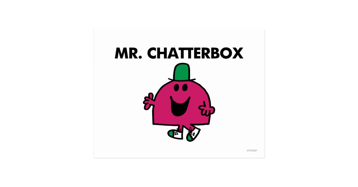 Mr. Chatterbox Waving Hello Postcard | Zazzle.com