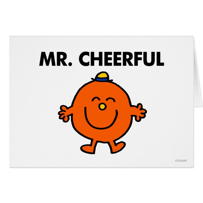 Mr Cheerful Classic Greeting Card