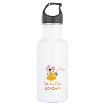 Mr. Cheeseman The Mouse Stainless Steel Water Bottle by peekaboobarn at Zazzle