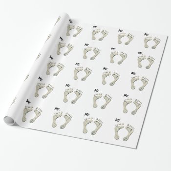 Mr Cheesy Feet Wrapping Paper by Funkyworm at Zazzle