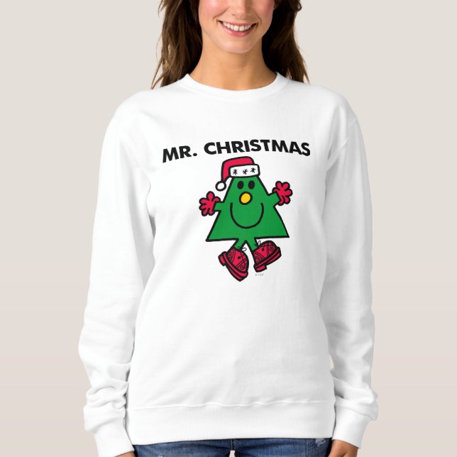 Mr. Christmas | Festive Hat & Gloves Sweatshirt (Front)