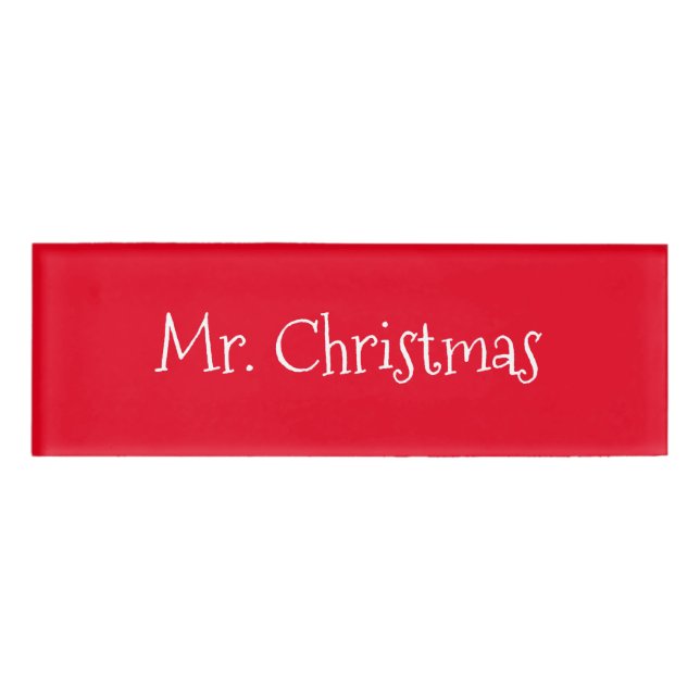 Mr.Christmas Name Tag (Front)