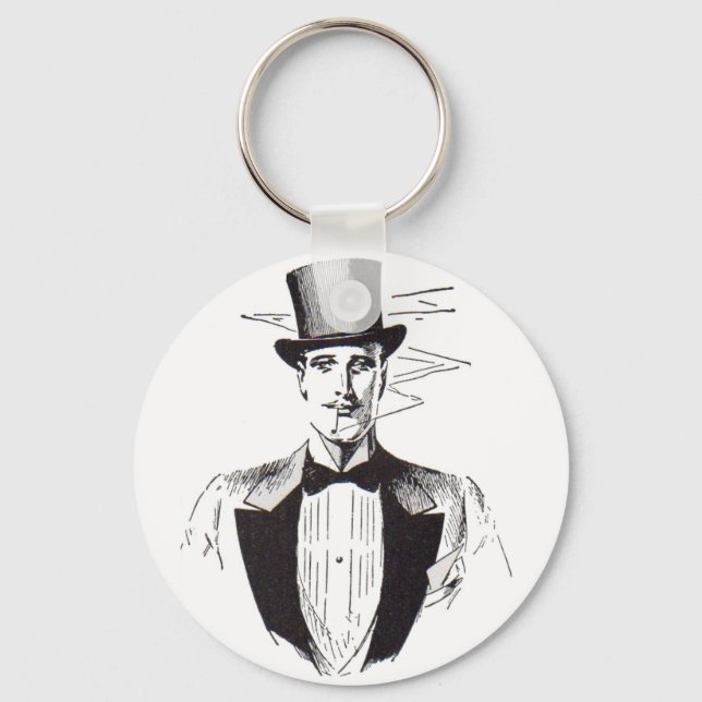 Mr. Classy, sharp dressed man Keychain (Front)