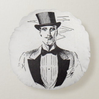 Mr. Classy, sharp dressed man Round Pillow
