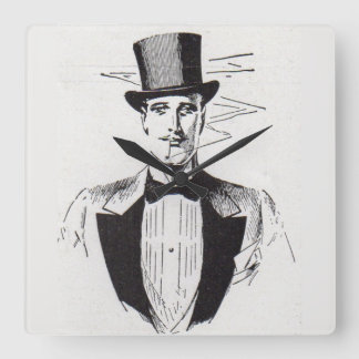 Mr. Classy, sharp dressed man Square Wall Clock