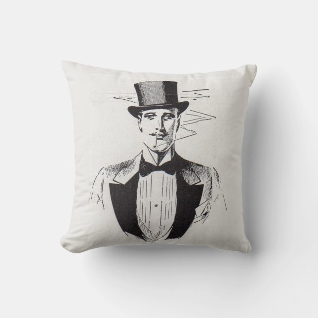 Mr. Classy, sharp dressed man Throw Pillow (Front)