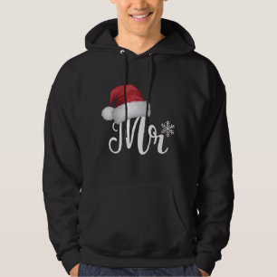 Mr Claus Couples Matching Christmas Pajamas Santa Hoodie