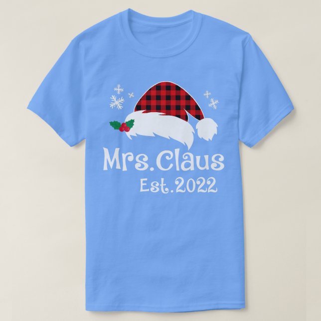 Mr Claus & Mrs Claus Est T-Shirt (Design Front)