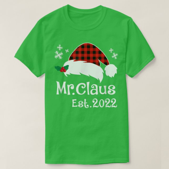 Mr Claus & Mrs Claus Est T-Shirt (Design Front)