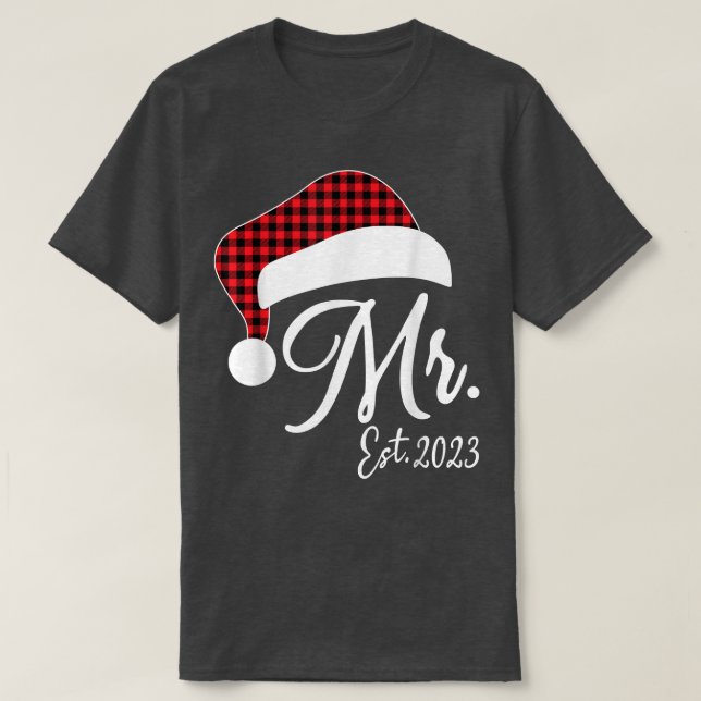 Mr Claus & Mrs Claus Est T-Shirt (Design Front)